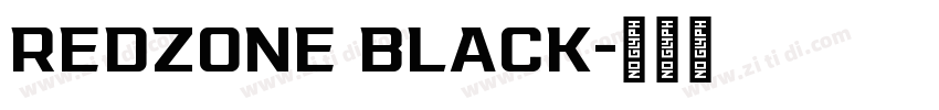 REDZONE BLACK字体转换